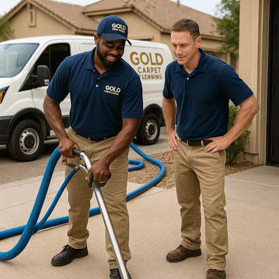 Professional carpet cleaning team working in Fountain Hills